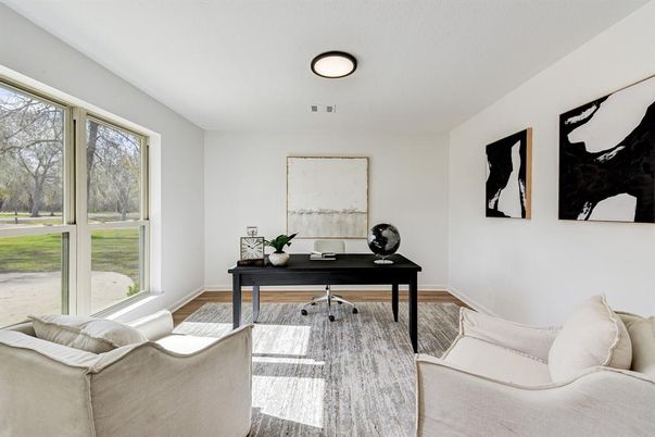 Home Office, Interior, Wood Texture Flooring