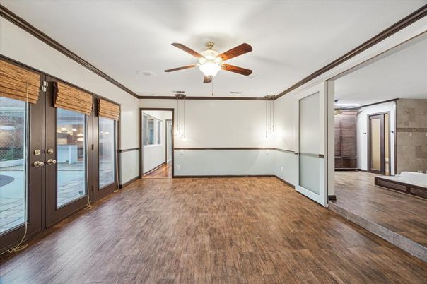 Empty room, Interior, Wood Texture Flooring