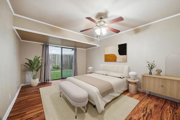 Bedroom, Interior, Wood Texture Flooring