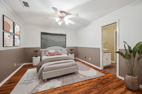 Bedroom, Interior, Wood Texture Flooring