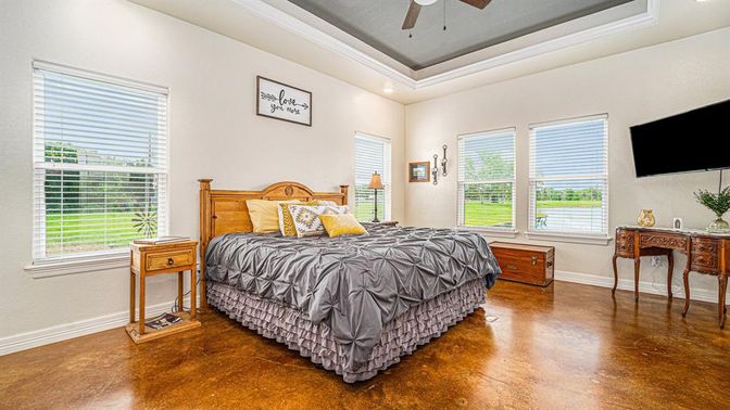 Bedroom, Interior, Wood Texture Flooring
