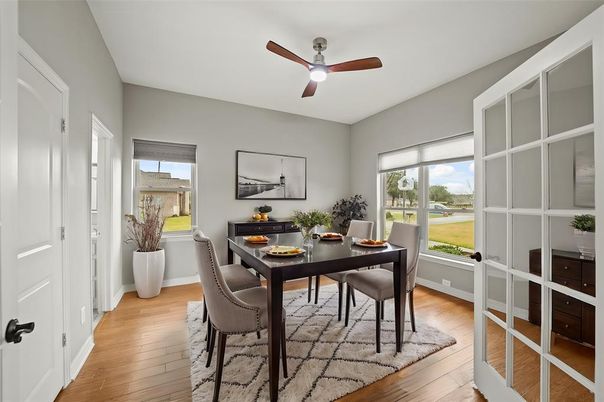 Dining room, Interior, Wood Texture Flooring