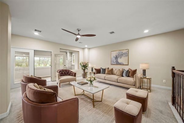 Interior, Living room, Recessed Lighting