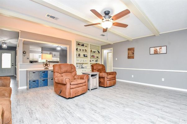 Interior, Kitchen, Living room, Wood Texture Flooring