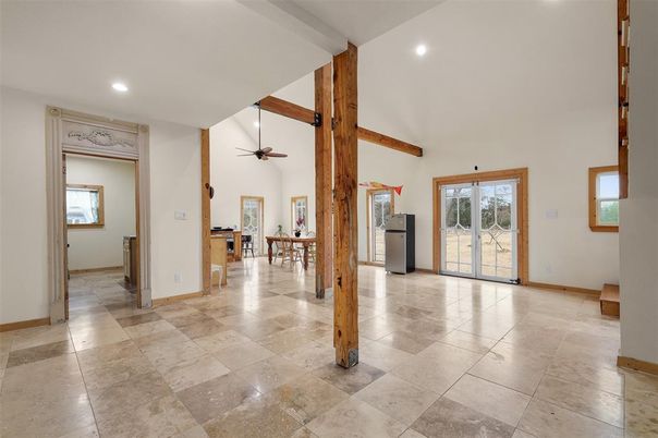 Interior, Recessed Lighting, Wooden Beams