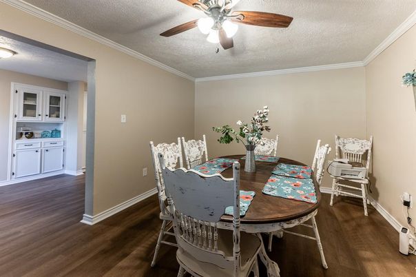 Dining room, Interior, Wood Texture Flooring