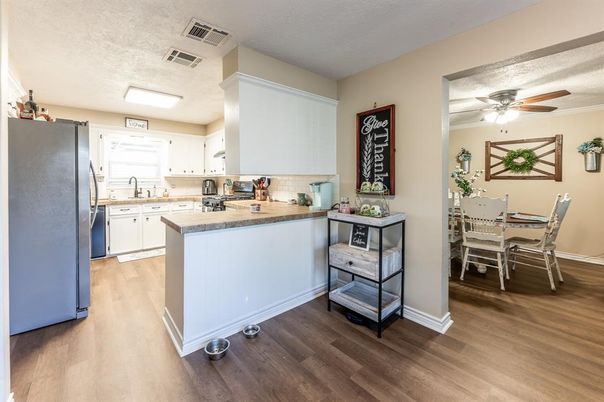 Dining room, Interior, Kitchen, Wood Texture Flooring