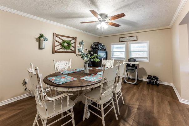 Dining room, Interior, Wood Texture Flooring