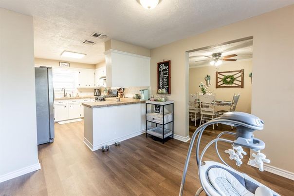 Dining room, Interior, Kitchen, Wood Texture Flooring