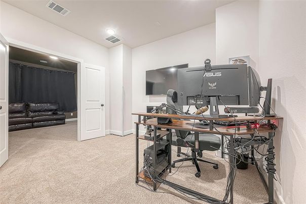 Home Office, Interior, Recessed Lighting