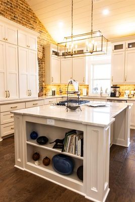 Chandelier, Interior, Kitchen, Pendant Lights, Recessed Lighting, Wood Texture Flooring