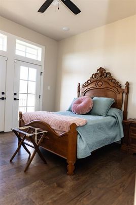Bedroom, Interior, Wood Texture Flooring