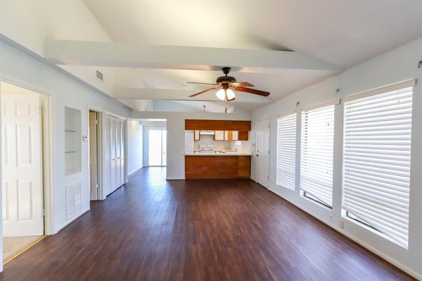Empty room, Interior, Kitchen, Wood Texture Flooring