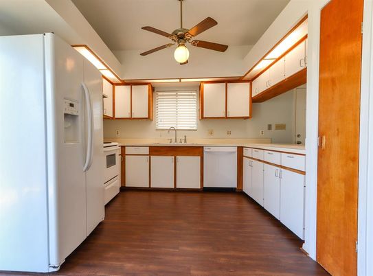 Interior, Kitchen, Wood Texture Flooring