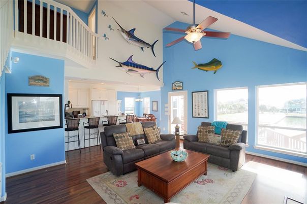 Dining room, Interior, Kitchen, Living room, Pendant Lights, Recessed Lighting, Wood Texture Flooring