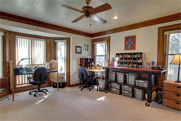 Home Office, Interior, Recessed Lighting