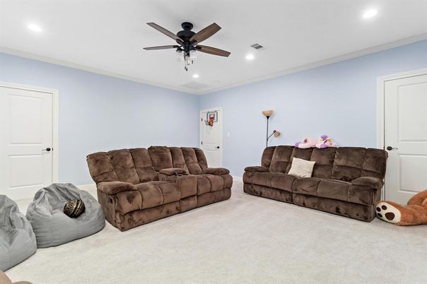 Interior, Living room, Recessed Lighting
