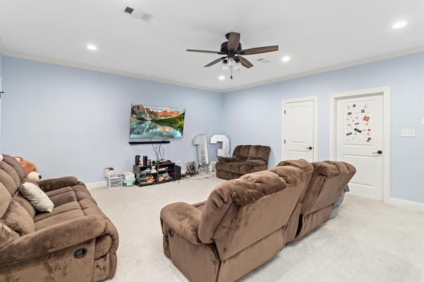 Interior, Living room, Recessed Lighting
