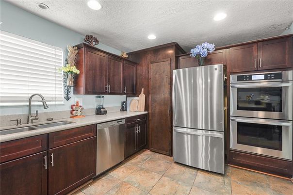 Interior, Kitchen, Recessed Lighting, Stainless Steel Appliances