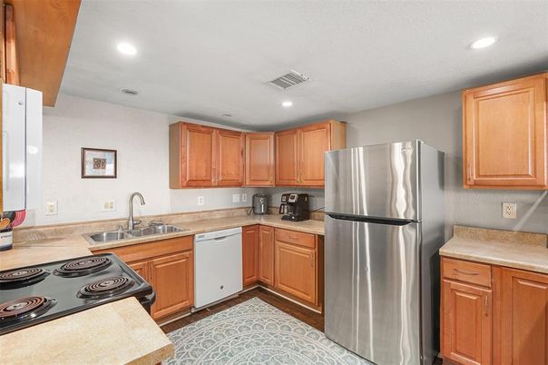 Interior, Kitchen, Recessed Lighting, Stainless Steel Appliances