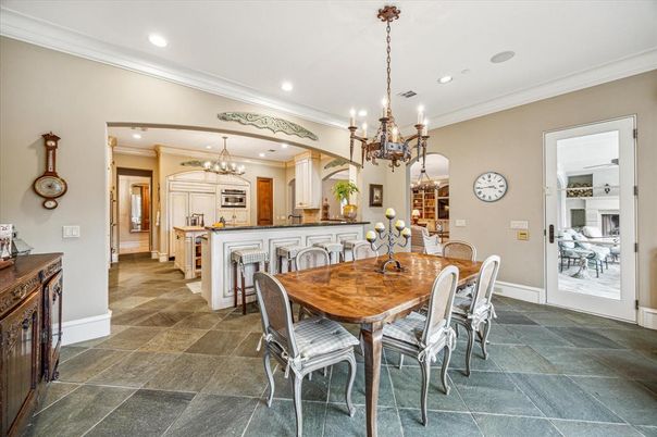 Chandelier, Dining room, Interior, Kitchen, Recessed Lighting