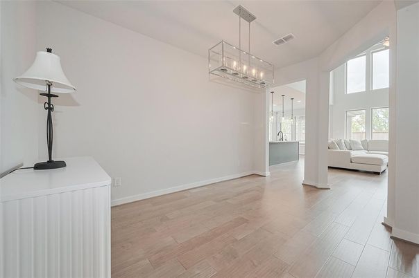Interior, Pendant Lights, Wood Texture Flooring