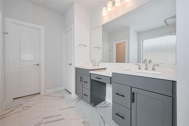 Bathroom, Dual Sink Vanities, Interior, Marble