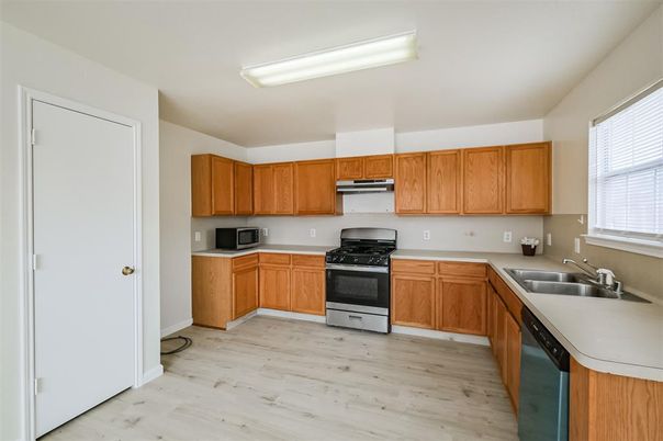 Interior, Kitchen, Wood Texture Flooring