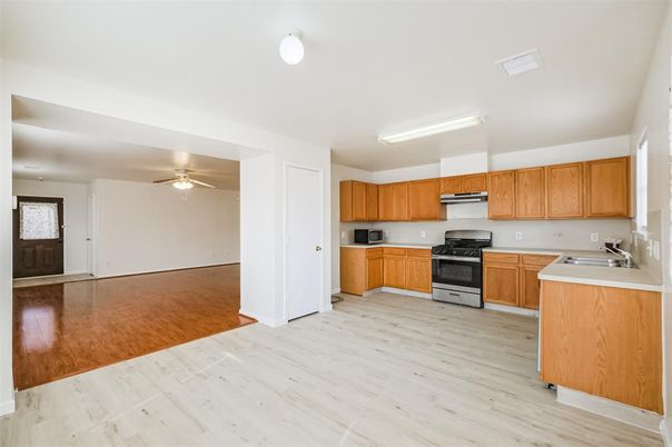Interior, Kitchen, Wood Texture Flooring