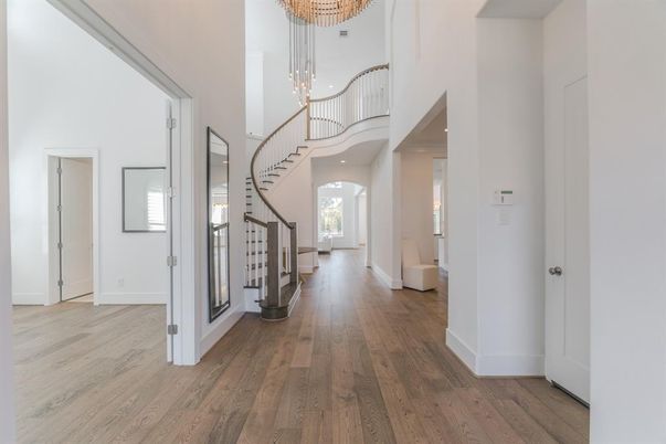 Chandelier, Interior, Pendant Lights, Recessed Lighting, Wood Texture Flooring