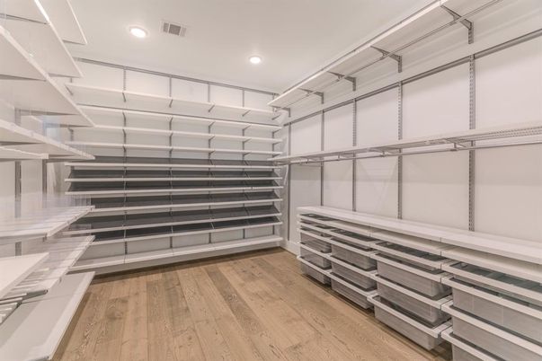 Interior, Recessed Lighting, Walk-in Closets, Wood Texture Flooring