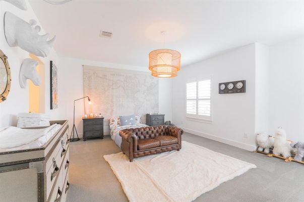 Bedroom, Interior, Pendant Lights