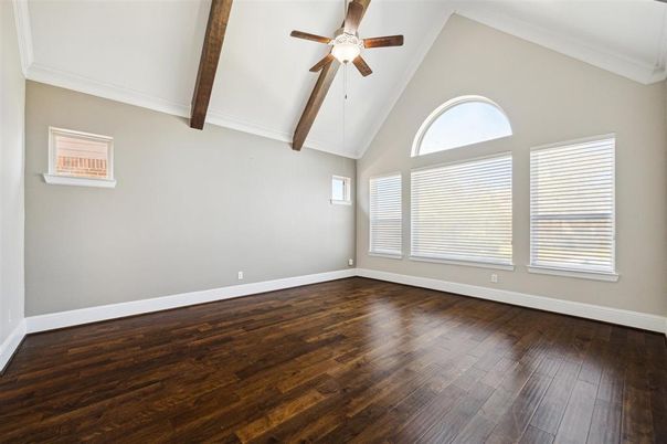 Empty room, Interior, Wooden Beams, Wood Texture Flooring