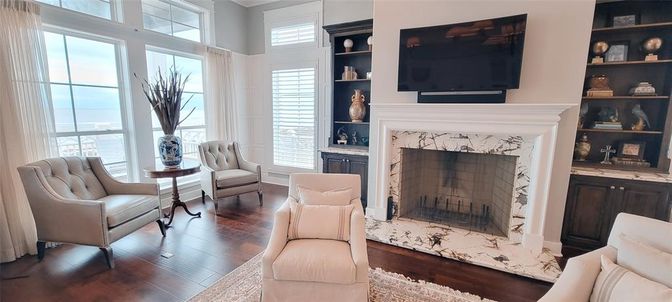 Fireplace, Interior, Living room, Wood Texture Flooring