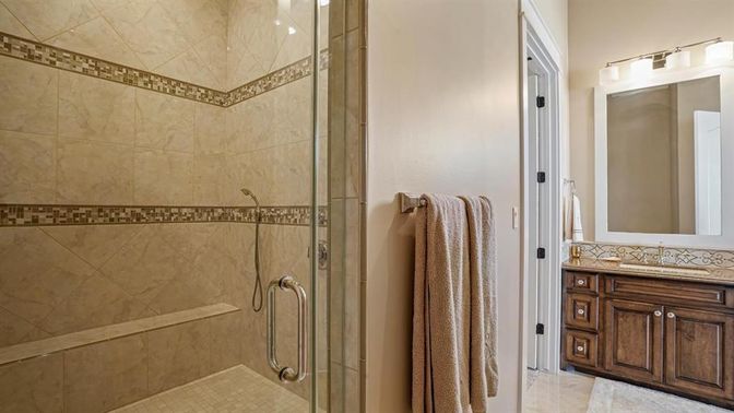 Bathroom, Glass Shower, Interior