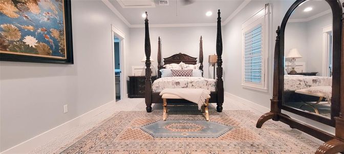 Bedroom, Interior, Recessed Lighting