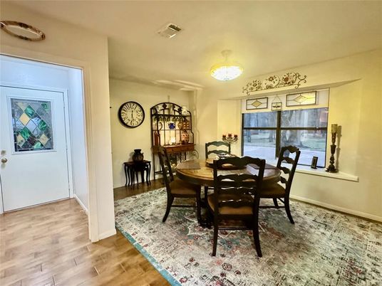 Dining room, Interior, Wood Texture Flooring