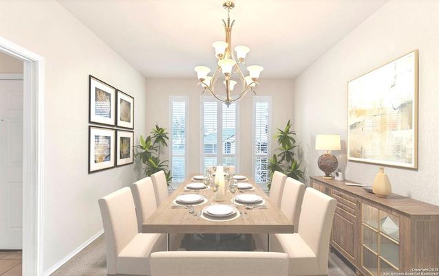 Chandelier, Dining room, Interior