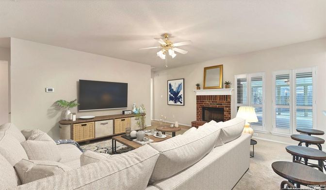 Fireplace, Interior, Living room