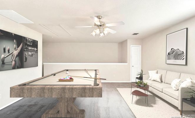 Billiard Table, Game Room, Interior