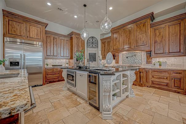 Interior, Kitchen, Pendant Lights, Recessed Lighting, Stainless Steel Appliances