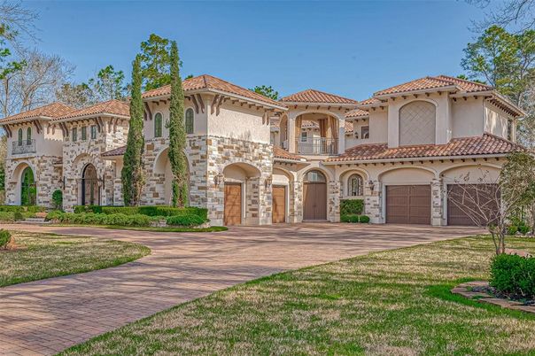 Attached, Backyard, Exterior, Facade, Mediterranean