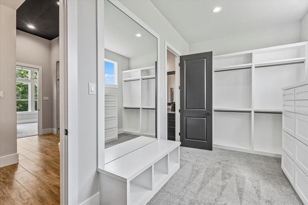 Interior, Recessed Lighting, Walk-in Closets, Wood Texture Flooring