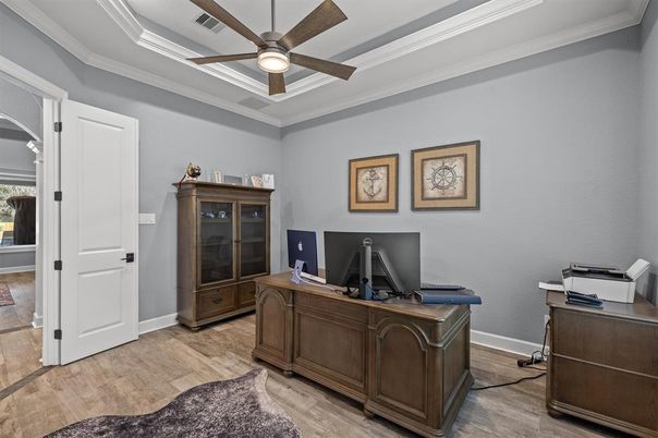 Home Office, Interior, Wood Texture Flooring