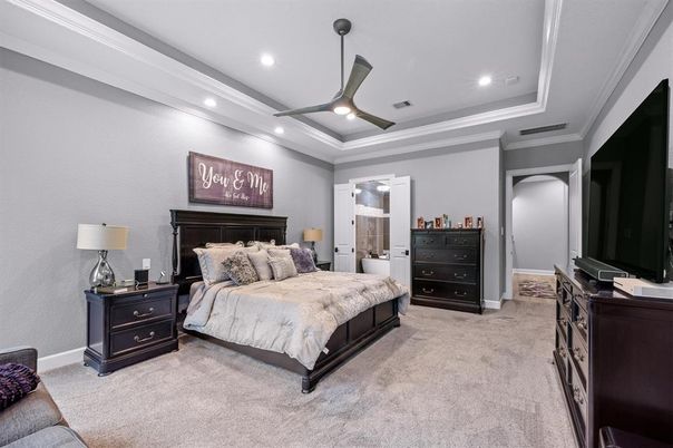 Bedroom, Interior, Recessed Lighting