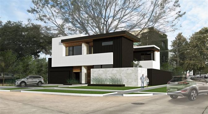 Exterior, Facade, Modern