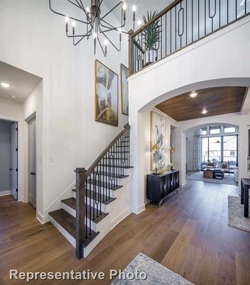 Chandelier, Interior, Pendant Lights, Recessed Lighting, Wood Texture Flooring