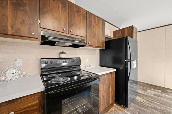 Interior, Kitchen, Wood Texture Flooring