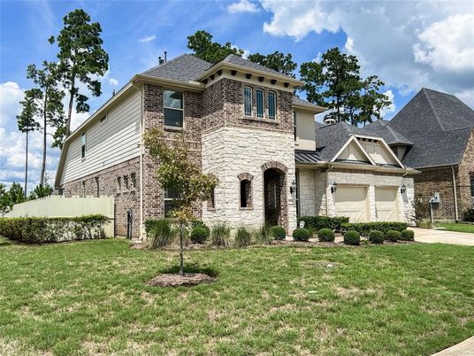 Attached, Backyard, Exterior, Facade, Brick Facade, Brick Traditional