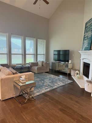 Fireplace, Interior, Living room, Wood Texture Flooring